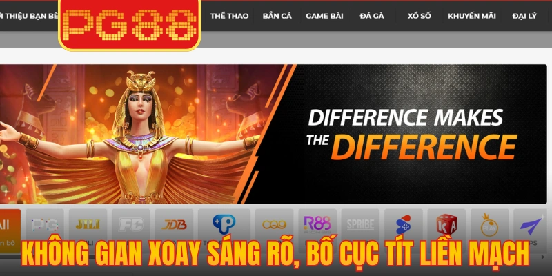 Không gian xoay sáng rõ, bố cục tít vận hành liền mạch